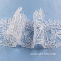 Geometri Lace Trim White Ribbon Trim